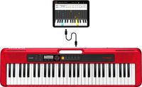 Casio CT-S200 MIDI toetsenbord 61 toetsen USB Rood, Wit - thumbnail