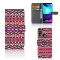 Motorola Moto E20 | E30 | E40 Telefoon Hoesje Aztec Paars