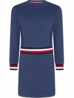 Tommy Hilfiger Junior robe-pull à détails rayés - Bleu - thumbnail