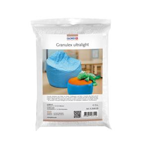 Glorex Hobby vulmateriaal - wit - 5 liter - voor knuffels/kussens - piepschuim balletjes/korrels