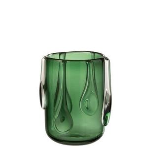 J-Line Vaas Drippy Glas Groen Small