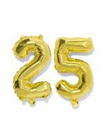 HEMA Folieballon getal 25 60cm goud (goud)