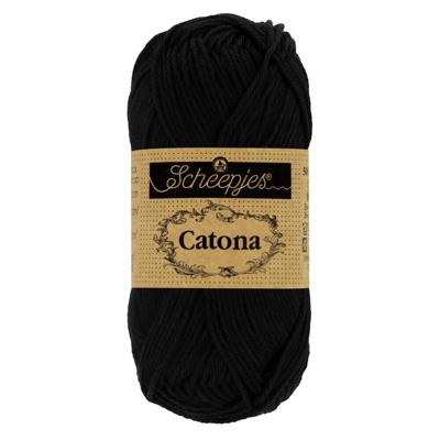Scheepjes Catona - 10g - 110 Jet Black