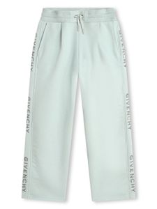 Givenchy Kids pantalon à logo imprimé - Vert