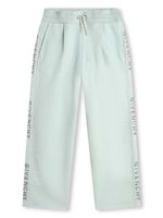 Givenchy Kids pantalon à logo imprimé - Vert - thumbnail