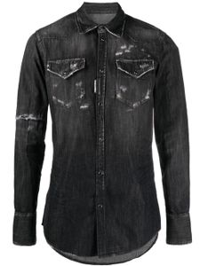 DSQUARED2 chemise en jean à manches longues - Noir