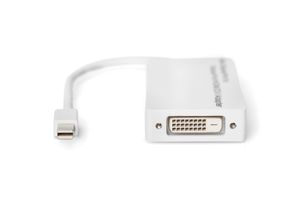 Digitus AK-340509-002-W video kabel adapter 0,2 m Mini DisplayPort DisplayPort + DVI + HDMI Wit