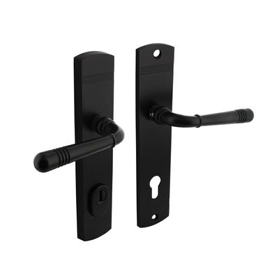 Intersteel Achterdeurbeslag Helena profielcilindergat 92mm met kerntrekbeveiliging zwart