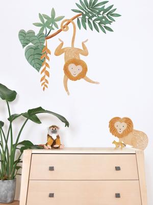Stickervel met jungledecor Lilipinso meerkleurig