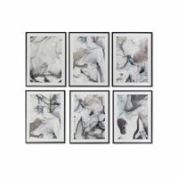 Schilderij DKD Home Decor Abstract Modern (6 Stuks) (50 x 3 x 70 cm)