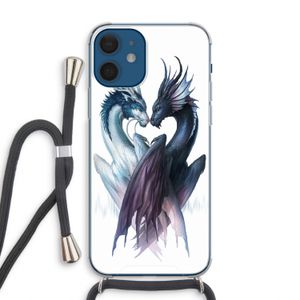 Yin Yang Dragons: iPhone 12 Transparant Hoesje met koord