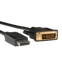 ROLINE DisplayPort Kabel DP Male - DVI Male (24+1), LSOH, zwart, 3 m