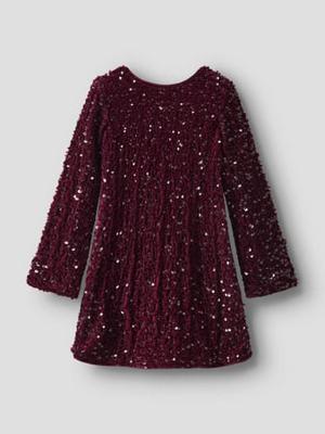 Name it winter jurk meisjes - paars - regular fit - NkfRusitta