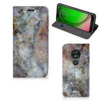 Motorola Moto G7 Play Standcase Marmer Grijs