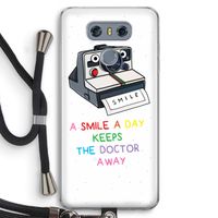 Smile: LG G6 Transparant Hoesje met koord