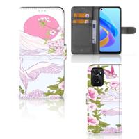 OPPO A76 | A96 | Telefoonhoesje | Met pasjeshouder | Bird Standing