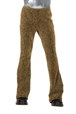 Party glitter broek goud flared kind