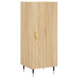 vidaXL Dressoir 34,5x34x90 cm bewerkt hout sonoma eiken