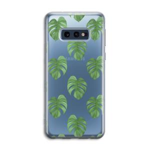 Monstera leaves: Samsung Galaxy S10e Transparant Hoesje