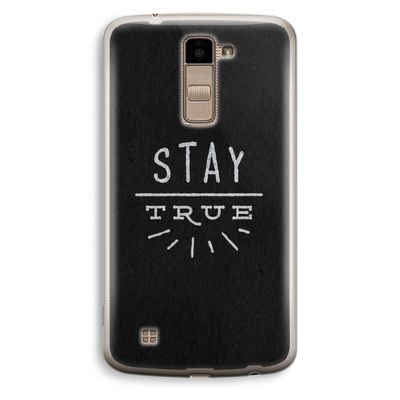 Stay true: LG K10 (2016) Transparant Hoesje