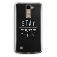 Stay true: LG K10 (2016) Transparant Hoesje