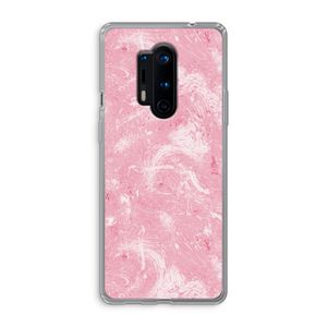 Abstract Painting Pink: OnePlus 8 Pro Transparant Hoesje