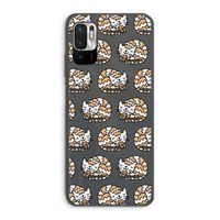 Slapende poes: Xiaomi Redmi Note 10 5G Transparant Hoesje