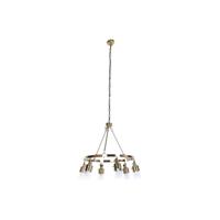 Plafondlamp DKD Home Decor 66 x 66 x 60 cm Kristal Gouden Metaal 40 W