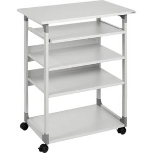 Durable Computertrolley In hoogte verstelbaar, Met wieltjes Hoogte: 950 tot 1150 mm (b x d) 750 mm x 534 mm Grijs SYSTEM 75 VH 372010