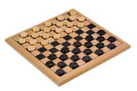 Damspel Longfield Games hout 30x30cm - thumbnail