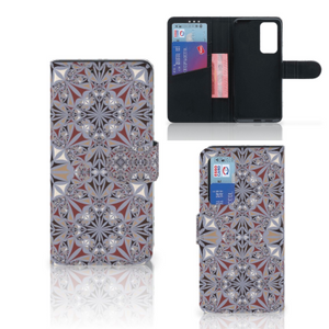 Huawei P40 Bookcase Flower Tiles