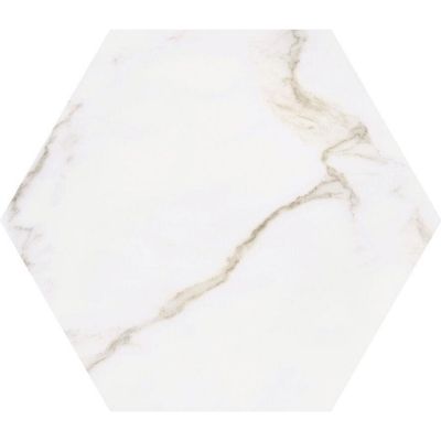 Vloertegel Cifre Ceramica Hexagon Diamond Marmerlook 15x17 cm Mat Gold Cifre