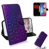 Voor Galaxy A10e/A20e effen kleur kleurrijke magnetische Buckle horizontale Flip PU lederen draagtas met houder & card slots & portemonnee & Lanyard (