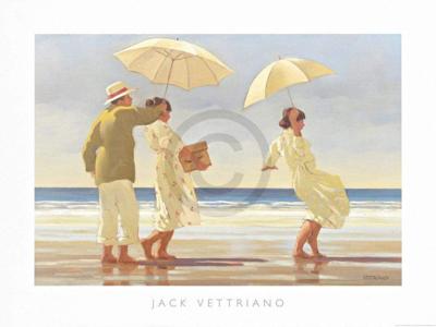 Kunstdruk Jack Vettriano - The Picnic Party 80x60cm