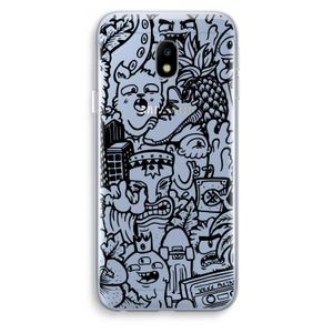 Vexx Black Mixtape: Samsung Galaxy J3 (2017) Transparant Hoesje