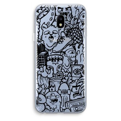 Vexx Black Mixtape: Samsung Galaxy J3 (2017) Transparant Hoesje
