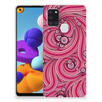 Samsung Galaxy A21s | Hoesje maken | Swirl Pink