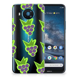 Nokia 8.3 Siliconen Case Druiven