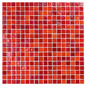 Aquacolor Motion Wandtegel | 29.5x29.5 cm | Glans Rood