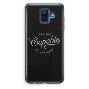Capable: Samsung Galaxy A6 (2018) Transparant Hoesje