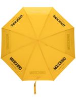 Moschino logo-print compact umbrella - Jaune - thumbnail