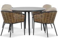 Lifestyle Nice/Vienna 120 cm dining tuinset 5-delig - thumbnail
