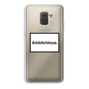 Ambitchious: Samsung Galaxy A8 (2018) Transparant Hoesje