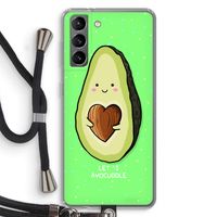 Avocuddle: Samsung Galaxy S21 Transparant Hoesje met koord