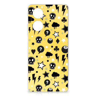 Silicone Back Case OPPO A58 4G Punk Geel Silicone Back Case OPPO A58 4G Punk Geel