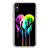 Hold My Heart: iPhone XS Transparant Hoesje