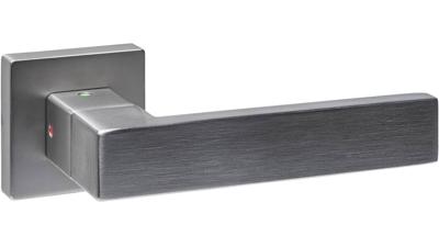 Intersteel Cunera deurkruk met blokkermechanisme Prolock op vierkant rozet - RVS Intersteel Cunera deurkruk met blokkermechanisme Prolock op vierkant rozet - RVS