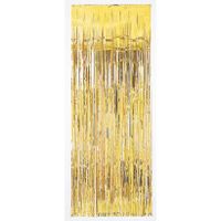 Folie deurgordijn goud metallic 243 x 91 cm - thumbnail