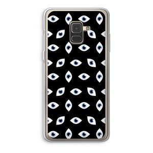 Eyes pattern: Samsung Galaxy A8 (2018) Transparant Hoesje