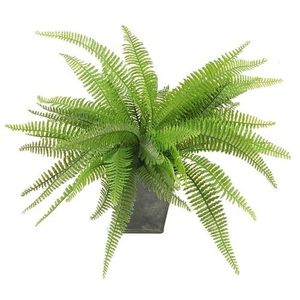 Kantoor kunstplant varen 33 cm groen in pot